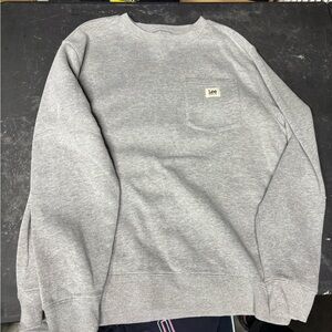 Lee Men's Classic Gray Crewneck Sweater